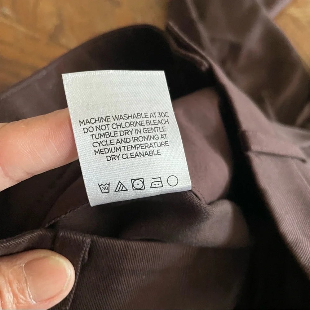 The Reset R Label Dark Brown women's Dress Pants size XS - Picture 5 of 7